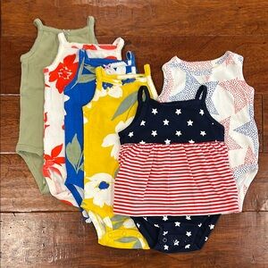Colorful Baby Bodysuit Set